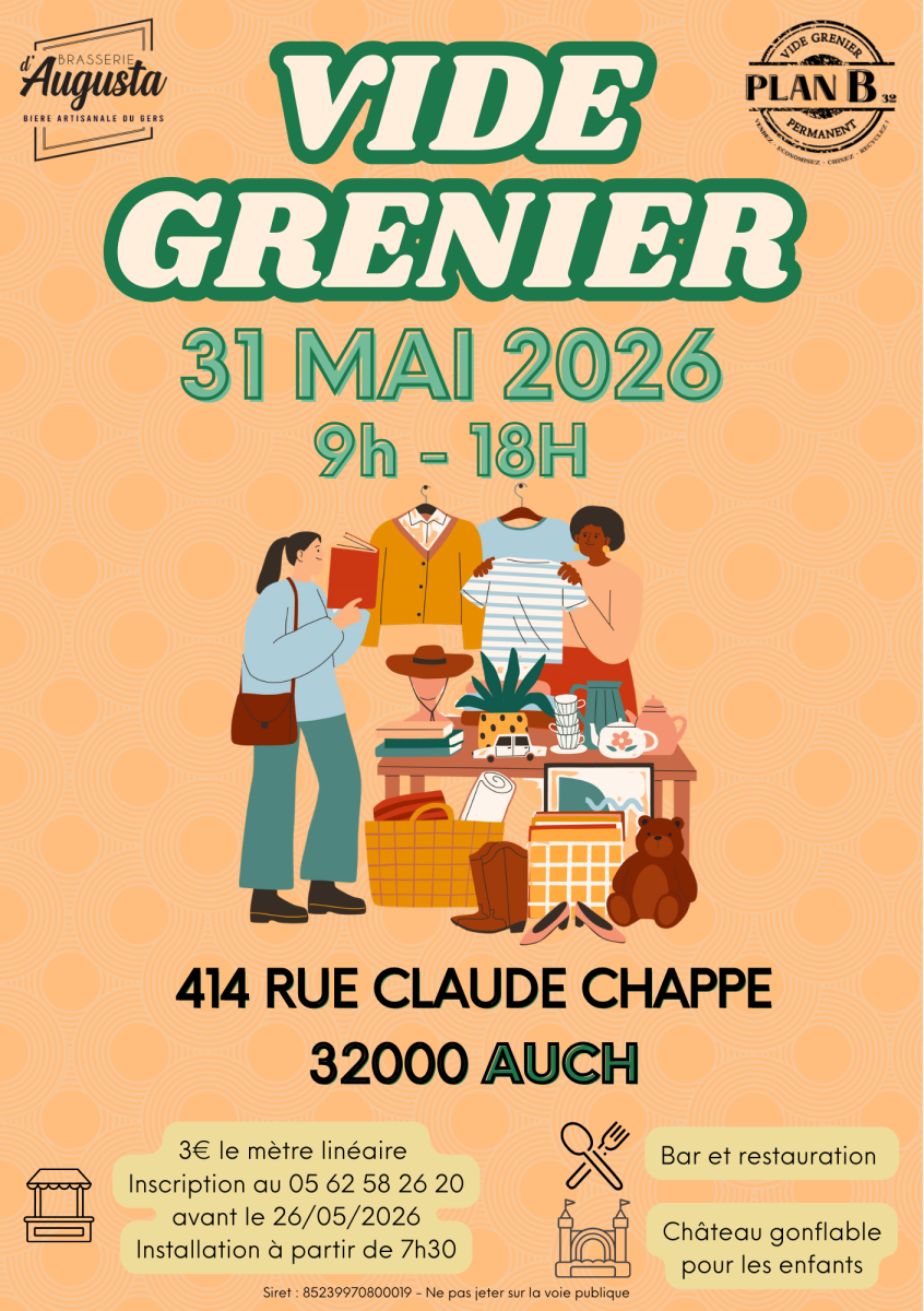 Vide grenier extérieur 31 mai