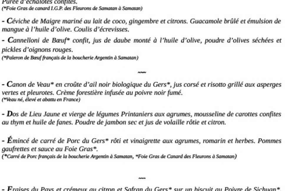 La Table d'Olivier