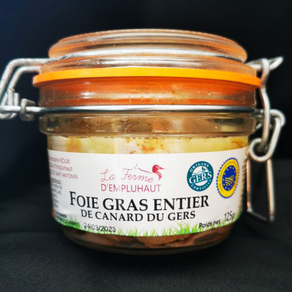 Foie gras de canard entier du Gers, spécialité du Gers