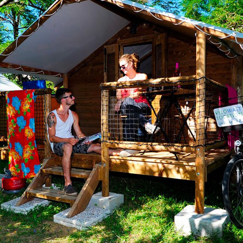 Campsite of Lake Marciac