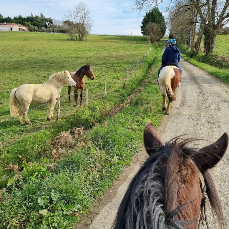 Lou Petit Trott à cheval