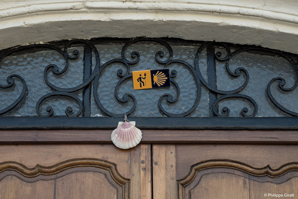 Welcome sign for pilgrims