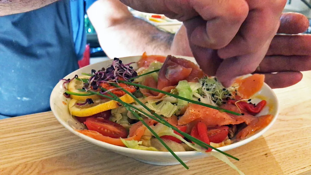 Salade pour notre entrée