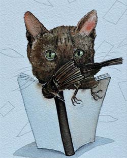 Rimbo, le chat de La Romieu, mascotte numérique