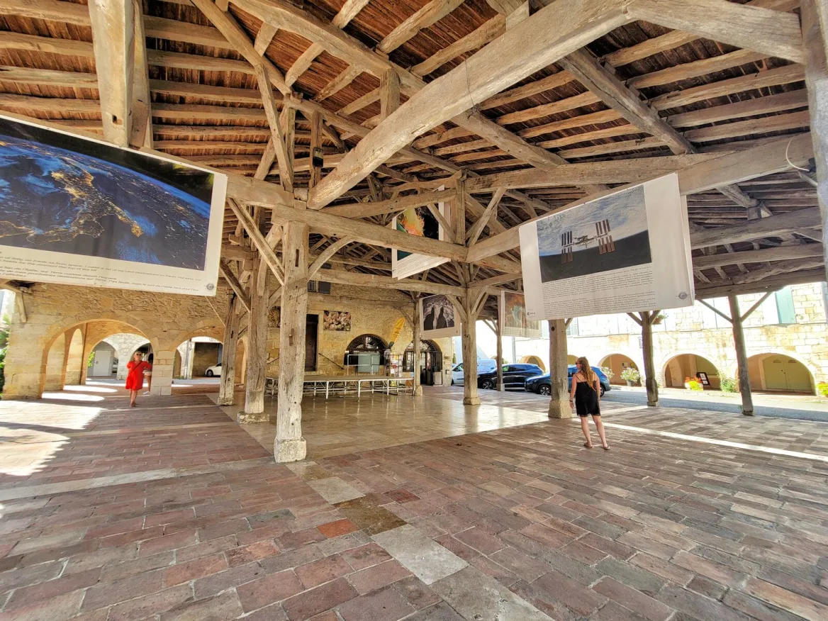 La halle, le campanile et la charpente en bois