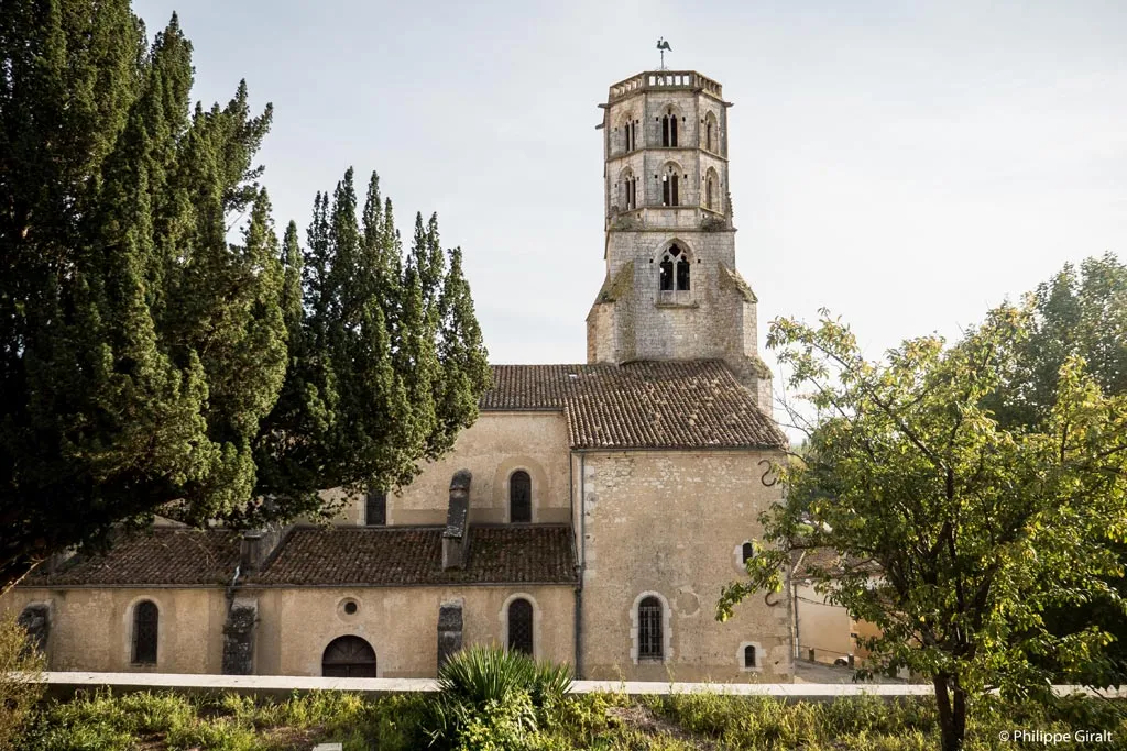 Mauvezin and its imposing bell tower