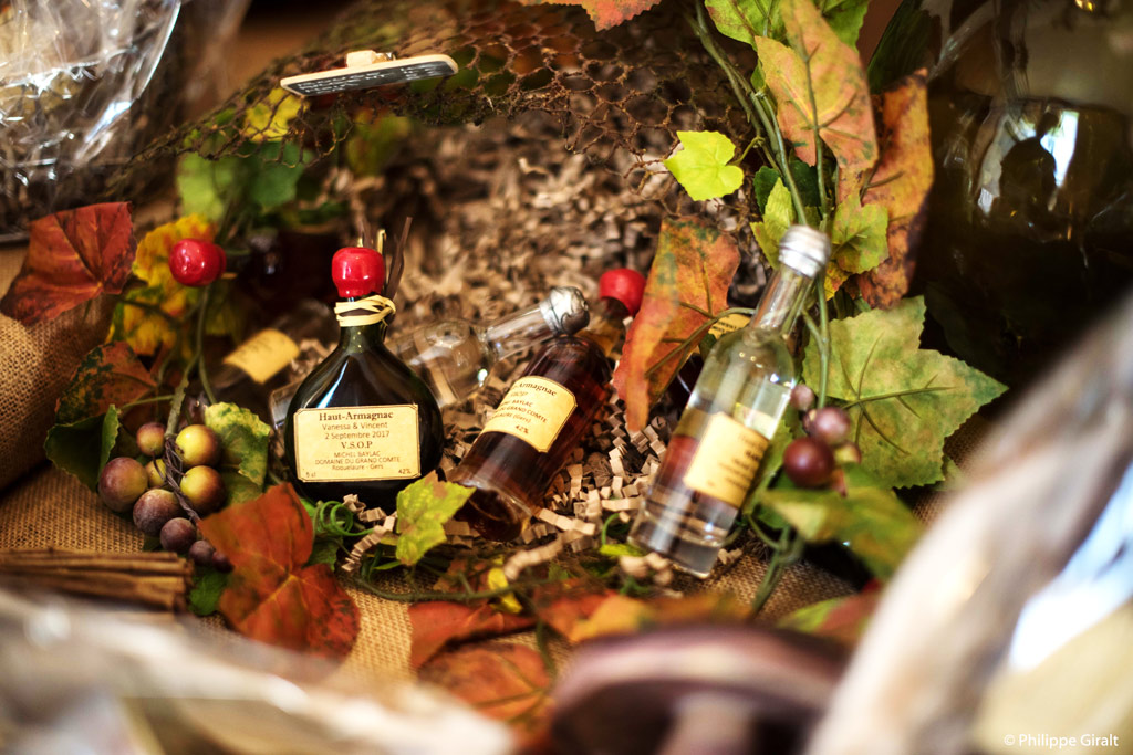 Panier Gourmand avec des produits à l'Armagnac