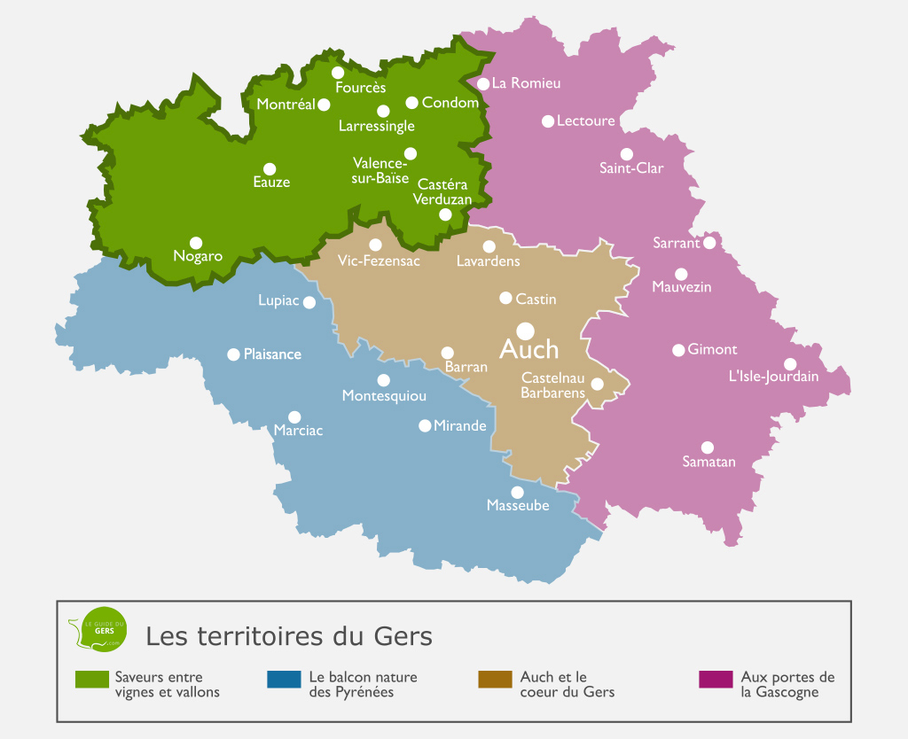 Carte du Territoire : Saveurs entre vignes et vallons