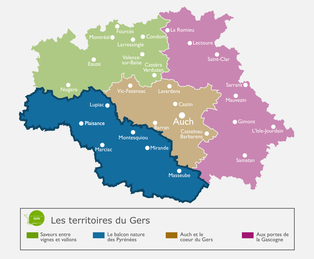 Map of the Pyrenees nature balcony